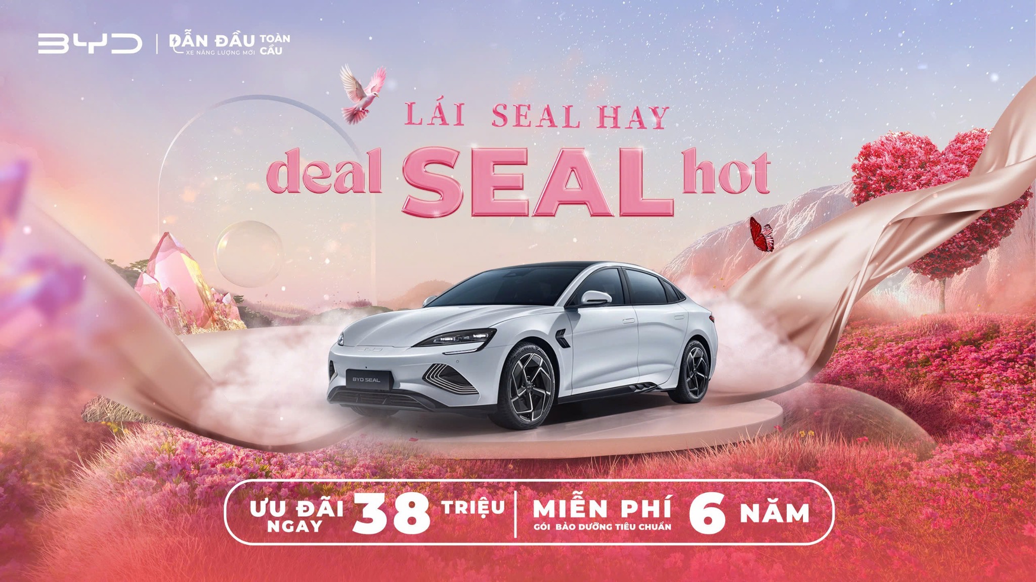 Ưu đãi 38 triệu khi mua xe BYD Seal!