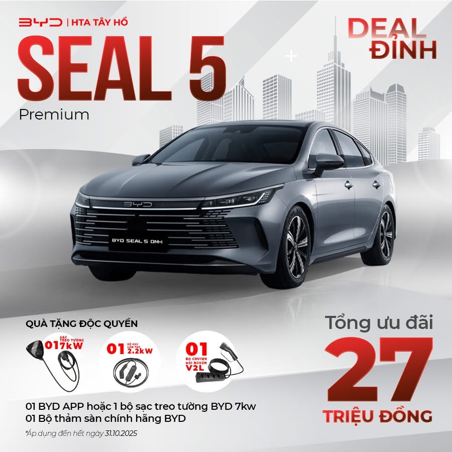 Giá xe BYD Seal 5 tháng 10/2025
